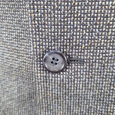 Jos A Bank Blue Silk & Wool Blend 2 Button Vented Blazer Sport Coat Size 42R