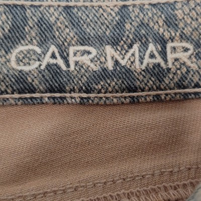 CARMAR Snakeprint Low Rise Skinny Stretch Jeans USA Made Size 27 (30x28.5)