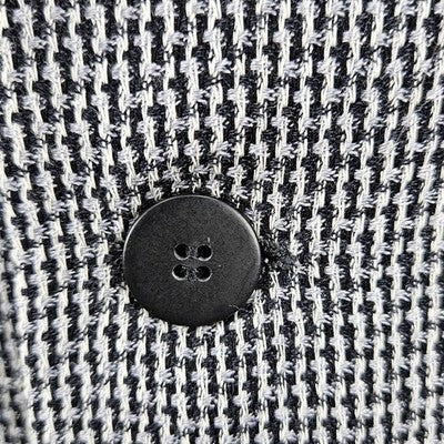 Jones New York Black Grey 100% Wool 2 Button Notch Blazer Sport Coat 42R