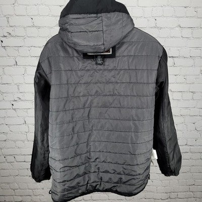 Free Country Black Insulated Removable Hood Inner Pockets Jacket Size Medium M