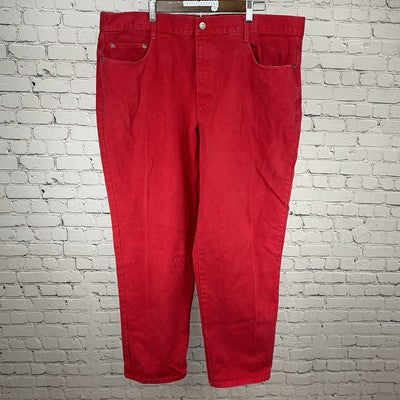 VTG Rodin Red 100% Cotton Classic Tapered Jeans USA Y2K 90’s Men’s Size (42x31)