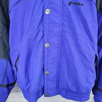 VTG Tyrolia By Head Blue Celtech Waterproof Hooded Insulated Ski Jacket Large L