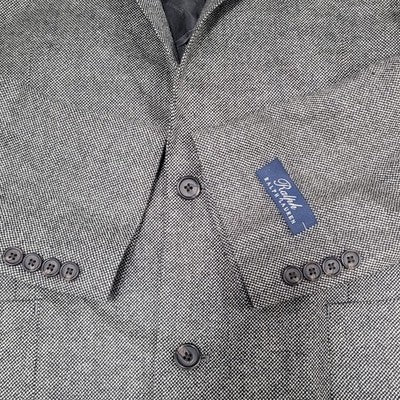 Ralph Ralph Lauren Black Beige 100% Lambs Wool 2 Button Blazer Sport Coat 42L