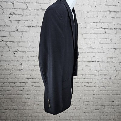 VTG Ralph Ralph Lauren Navy 100% Wool 2 Button Notch Blazer Sport Coat 42R