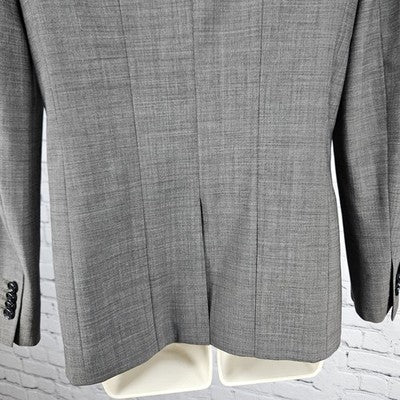 Ann Taylor Brown Wool Blend Stretch 2 Button Vented Notch Blazer Suit Jacket 6P
