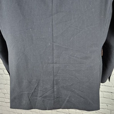 Joseph Jos A Bank Navy 100% Wool Slim Fit 2 Button Notch Blazer Sport Coat 40R