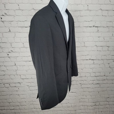 Billy London Black 2 Button Notch Double Vented Blazer Sport Coat Size 38R