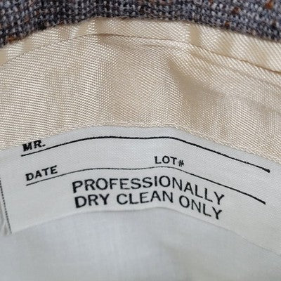 VTG Cardin Grey Brown Couture Collection 2 Button Notch Blazer Sport Coat USA 41