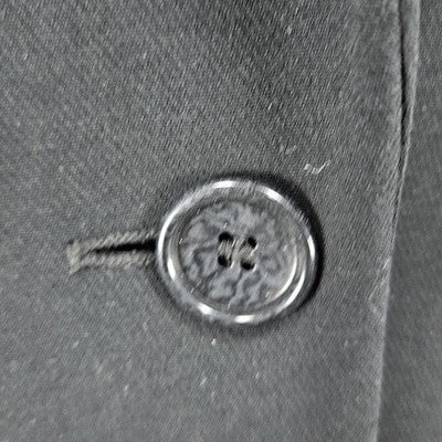 VTG Ann Taylor Black 1 Button Ventless Notch Pockets Blazer Suit Jacket USA 12