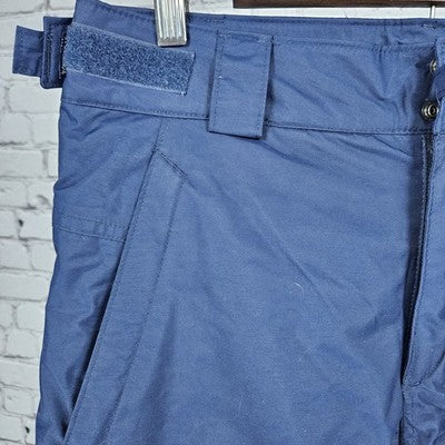 Columbia Navy Omni Tech Waterproof Breathable Snow Ski Pants Small (32x31)