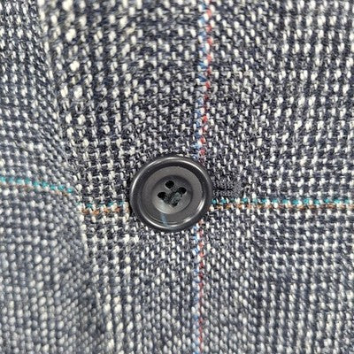 VTG Benchley Ltd Black White 2 Button Vented Notch Blazer Sport Coat USA 42S