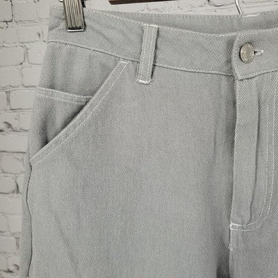 Full Tilt Grey Twill High Rise Straight Leg Carpenter Jeans Size 25 (25x31)