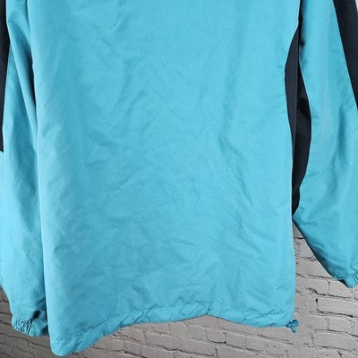 Grand Canyon Railway Cheneral Blue Fleece Lined Hooded Jacket Medium *zipper