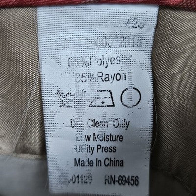 Izod Brown Houndstooth 2 Button Double Vented Notch Blazer Sport Coat 42R