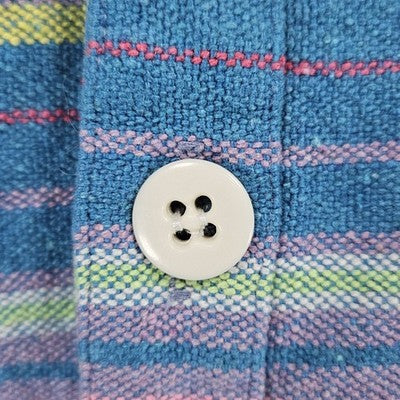 The Nutter Multicolor Striped Shacket Button Up Point Collar Shirt USA Large L