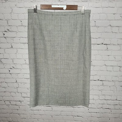 VTG Pendleton Black & White 100% Virgin Wool Check Skirt USA Made Size 8 (30x27)