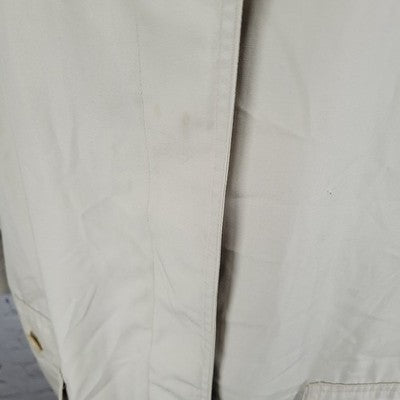 London Fog Beige Limited Edition Buttoned Removable Plaid Liner Trench Coat 10R