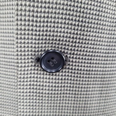 Gianfranco Ruffini Italy Black Beige Worsted Wool Blazer Sport Coat Size 42R
