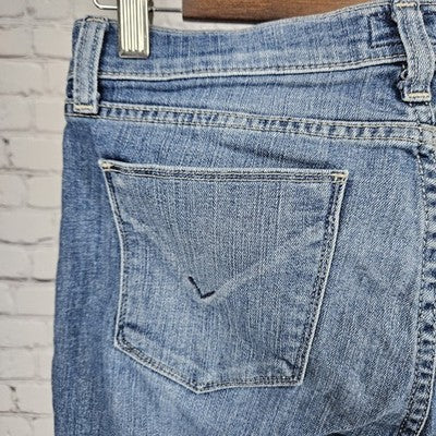 Hudson Blue Denim Light Medium Wash Low Rise Stretch Skinny Jeans 27 (28x27)