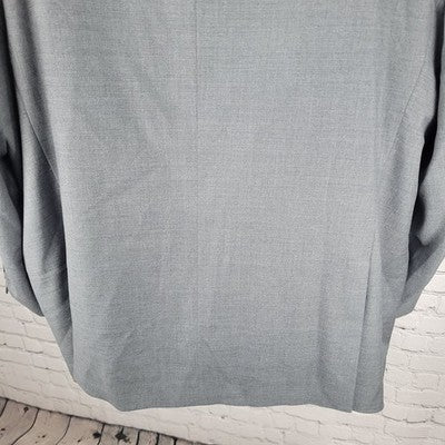 Joseph Abboud Grey 100% Wool Super 110's Blazer Sport Coat USA Made Size 52R