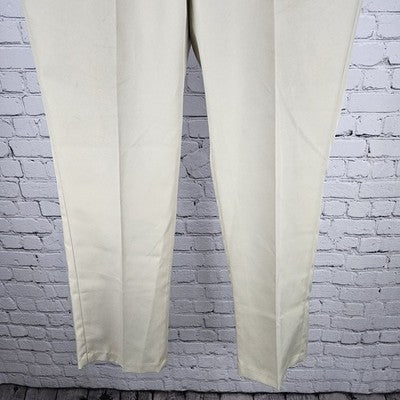 Jos A Bank Beige Traveler Tailored Fit Flat Front Straight Leg Dress Pants 32x30