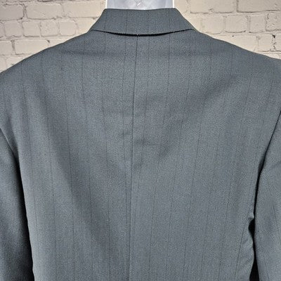 Vito Rufolo Blue 100% Wool 2 Button Ventless Notch Blazer Sport Coat Italy 40R