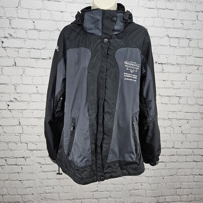 57th Presidential Inauguration USA Obama Biden Staff Black Hooded Jacket Large L