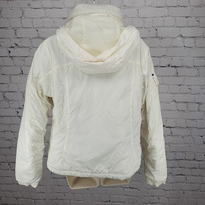 White Sierra Ivory Waterproof Breathable Hooded Insulated Zip Jacket Medium M