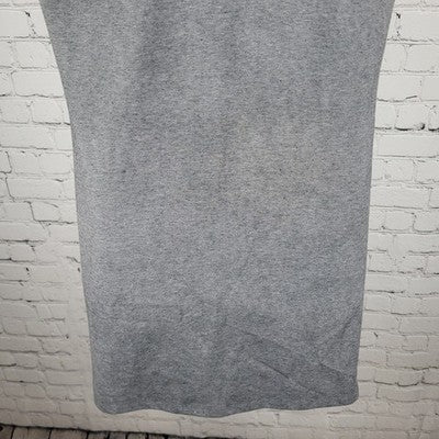 Selected Femme Grey Shoulder Zip Short Sleeve Cowl Neck Short Dress Size Large L