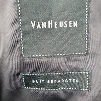 Van Heusen Grey 2 Button Single Vented Notch Blazer Suit Jacket Sport Coat 48R