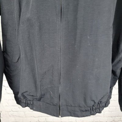 Alto Lakes Golf & Country Club Black Nylon Zip Windbreaker Jacket Size Large L