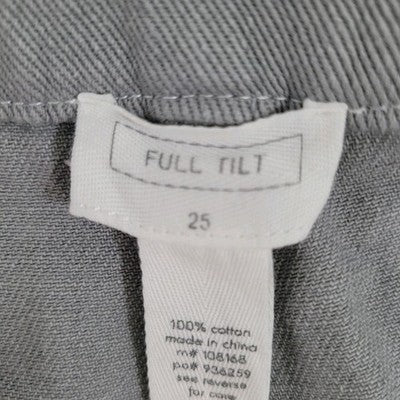 Full Tilt Grey Twill High Rise Straight Leg Carpenter Jeans Size 25 (25x31)
