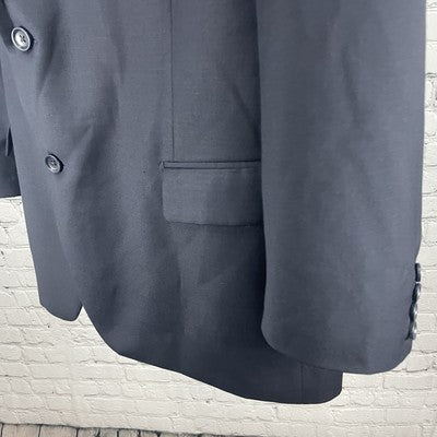 Mantoni Dark Navy Fine Wool 2 Button Vented Notch Blazer Sport Coat Size 48R