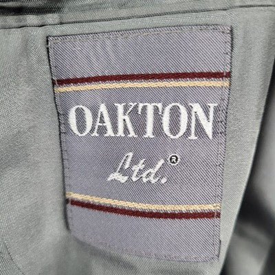 Oakton Limited Grey Tweed 2 Button Notch Blazer Sport Coat USA Made Size 50BL