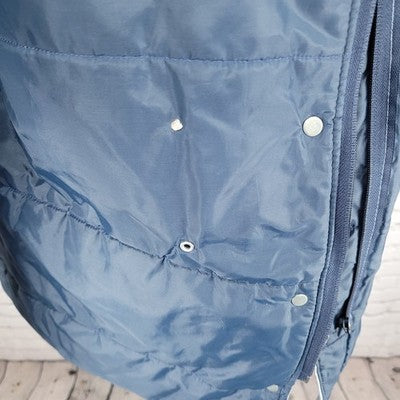 VTG Blair Blue Thinsulate Zip & Snap Utility Workwear Jacket USA Made Size XL