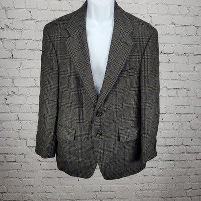 Chaps Ralph Lauren Blue 100% Wool 2 Button Vented Notch Blazer Sport Coat 40S