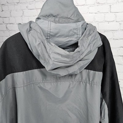 Colorado Grey Black Canvas Shoulder Hideable Hood Zip Pockets Light Jacket XXXL