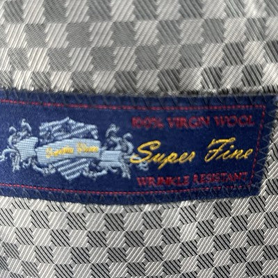 Mantoni Dark Navy Fine Wool 2 Button Vented Notch Blazer Sport Coat Size 48R