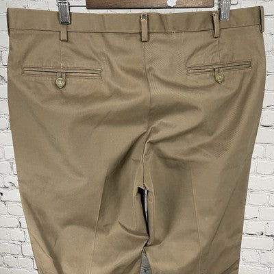 Jos A Bank Brown Cotton Twill Traveler’s Straight Leg Chino Pants Size 36x32