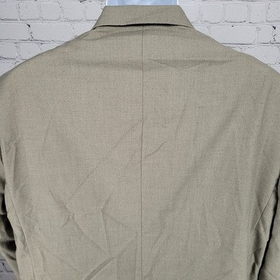 Gianna Uomo Gold Label Beige 2 Button Vented Notch Blazer Sport Coat 46S