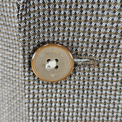Owen Men’s Brown 1 Button Double Vented Peak Stretch Blazer Sport Coat 48 US 38