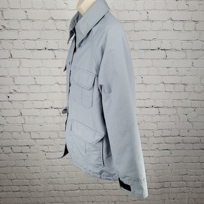 VTG Blair Blue Thinsulate Zip & Snap Utility Workwear Jacket USA Made Size XL
