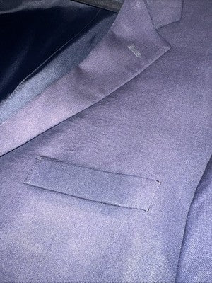 Jos A Bank Navy 100% Wool Tailored Fit Executive Blazer Sport Coat Size 42R