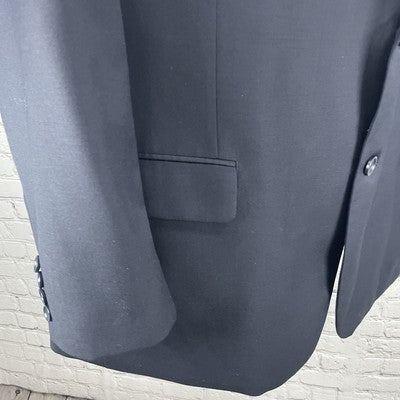 Mantoni Dark Navy Fine Wool 2 Button Vented Notch Blazer Sport Coat Size 48R