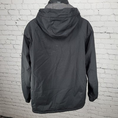 Free Country Black Insulated Removable Hood Inner Pockets Jacket Size Medium M