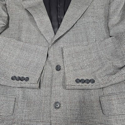 Jos A Bank Grey 100% Wool 2 Button Single Vented Notch Blazer Sport Coat 43R