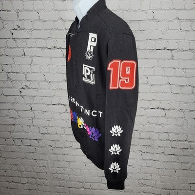 Pure Instinct Motor Club Black Snap Limited Edition Racing Jacket Large L