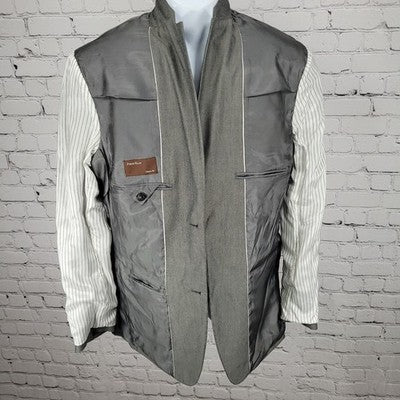 Perry Ellis Castlerock Grey Classic Fit 2 Button Blazer Sport Coat Jacket 38R