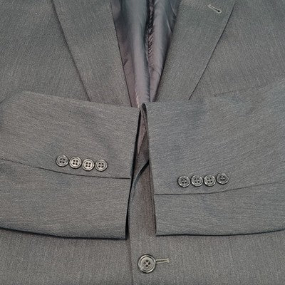 Jos A Bank Dark Grey 100% Wool Signature 2 Button Blazer Sport Coat Size 48L