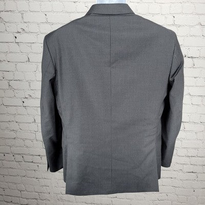 Joseph Jos A Bank Charcoal Metropolitan Wool Slim Fit 2 Button Notch Blazer 40S